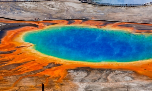 Grand Prismatic Spring in Yellowstone
