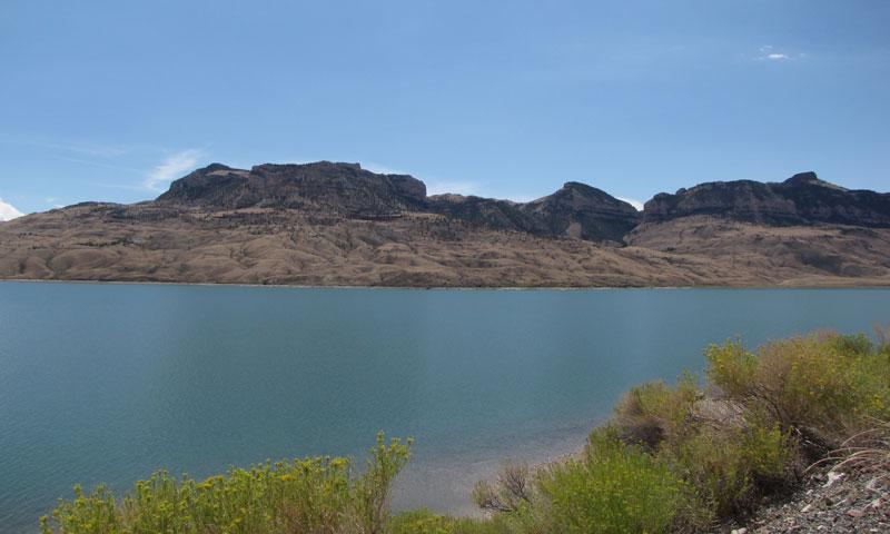 Buffalo Bill Reservoir in Cody Wyoming